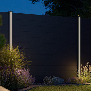 Clôture WPC moderne Solutions Led pour la sécurité de la maison Clôture 3D de confidentialité Accessoires en aluminium nouvellement conçus pour les villas - Product Image 4
