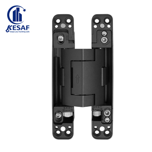 Factory Direct Sales Aluminum Alloy Matt Black Invisible Hidden <strong>Hinges</strong> 2D Adjustable Self-Closing Hydraulic Concealed <strong>Hinge</strong> - Product Image 1