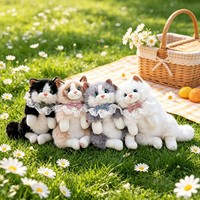 Sac à dos en peluche chat en coton sonore, 31-50 cm, unisexe, style Instagram, cadeau tendance pour les plus de 14 ans