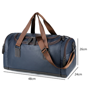 Outdoor Portable Luxury Sport Gym PU Leather Wet Dry Overnight Weekender <strong>Tote</strong> Portable <strong>Luggage</strong> Duffle <strong>Travel</strong> <strong>Bag</strong> - Product Image 5