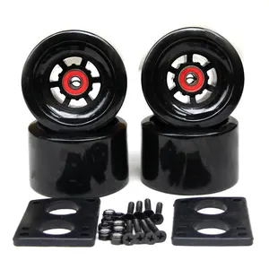 סיטונאי 78A 90mm סקייטבורד Longboard גלגלים עם ABEC-9 מסבים