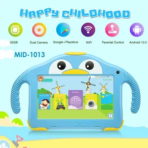 Tavolette con schermo intero più vendute per bambini con Tablet WiFi Soft Shock e custodia a prova di bambino 7 pollici Quad core 1024x600