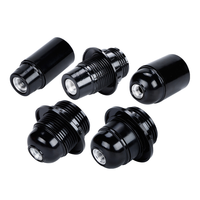 Support de lampe DIY E26 E14, douille E27, support de lampe en bakélite noire, accessoires d'éclairage