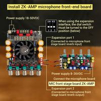 Carte d'amplification numérique APTX ZK-SUB1200Q Extension de subwoofer 600W Double puce TPA3255 pour son haute fidélité