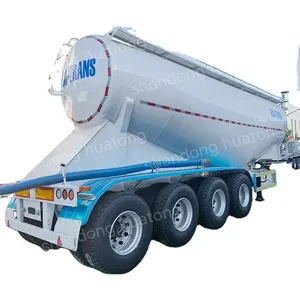 3 ejes 30/35/40/45cbm cemento a granel/Cenizas volantes/Harina/tanque de transporte de material en polvo/Semirremolque cisterna