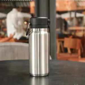 CaYi 2023 New Product Custom Stainless Steel Hot And Cold Water Bottle Wide Mouth Insulated With Handle