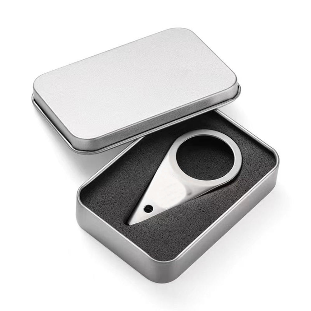 metal box packaging-silver