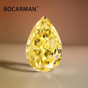 Zircone cubique de haute qualité, créée en laboratoire, qualité 5A, taille fleur de glace en forme de <span class=keywords><strong>poire</strong></span>, pierres en vrac, effet de couleur/feu, 6.0-8.0mm BOCARMAN BCMCZ - Product Image 4