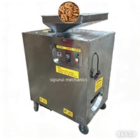 Hoge Efficiëntie RVS Elektrische Motor Droge Walnoot & Pecannoot Schilmachine 200kg/u Capaciteit voor Bakkerij & Bloemmeelfabriek Gebruik