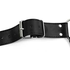 調節可能なフェチ男性ランジェリーレザーハーネスゲイ服性的ボディチェストハーネス - Product Image 3