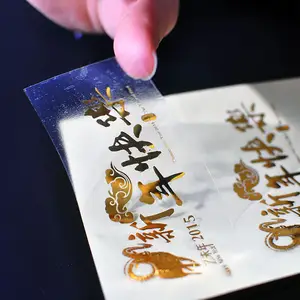 Creating Customized 3D Paper Stickers Gold Foil Waterproof Heat Transfer Labels UV Vinyl Stickers Custom Logo