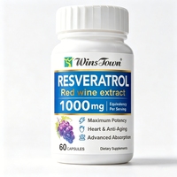 Complément Alimentaire OEM à Base d'Extrait de Vin Rouge et de Resvératrol – Soutien Antioxydant pour la Santé Cardiaque – Capsules