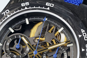 Montre mécanique pour homme haut de gamme, version personnalisée, boîtier en fibre de carbone creuse, lumineux, extrêmement cool - Product Image 3