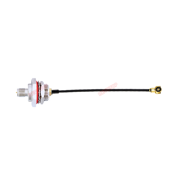 RP-SMA Female M12 Bulkhead Waterproof Panel Mount RF4 MHF RF1.13 WIFI Antenna 50 OHM DC-6GHz Coaxial Pigtail Extension Cable