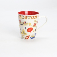 Collection de souvenirs touristiques personnalisés de Boston, États-Unis, design de la ville, petite tasse à vin en céramique, verre à shot