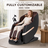 Fauteuil de massage OYEAL de luxe à trajectoire SL, chaise inclinable pliable zéro gravité avec massage des pieds, en cuir PU moderne, Bluetooth