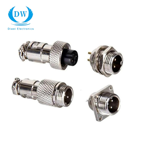 Cắm ổ cắm kết nối gx12 góc bên phải DIN 12mm 2pin 3pin 4pin 5pin 6pin hàng không Thông tư nối - Product Image 4