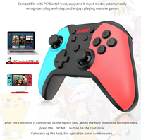Manette sans fil Ajazz AG180 compatible avec Switch Pro/Switch Console, Joystick, prise en charge de la batterie rechargeable
