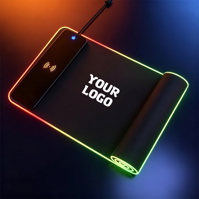 Extra Large Custom Logo Mousepad Non-Slip Computer Keyboard Mat Laptop Bag Wireless Charging Gaming Mouse Pad