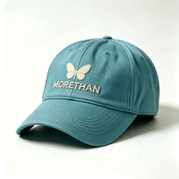 Blank 6-panel baseballpet met aangepaste borduurlogo, katoen, gebogen klep, zonnepet, puffprint, fruitmotief, universeel unisex model