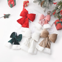 Décorations de Noël en velours de qualité, nœuds 3D multicolores et multi-tailles – Pendentifs festifs pour hôtels et maisons, fournitures décoratives pour une ambiance festive