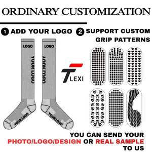 <b>Custom</b> Logo Football <b>Socks</b> Wear Resistant Anti Slip <b>Grip</b> <b>Socks</b> for Football Training Breathable Soccer Crew <b>Socks</b> for Men - Product Image 3