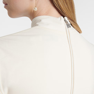 Abito Lungo Elegante con Scollo a O, Maniche Lunghe, Diamanti e Fiori 3D, Sexy per Donne, Ideale per Ristoranti, Appuntamenti, Serate e Cerimonie - Product Image 3