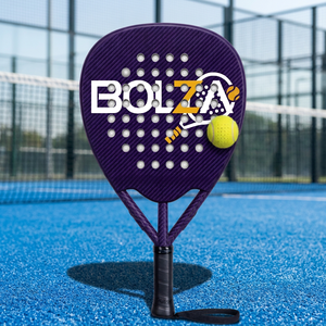 Raquette de padel en fibre de carbone 38 mm, face plate, légère, durable, perforée, pour l'entraînement et le jeu en extérieur - Product Image 2