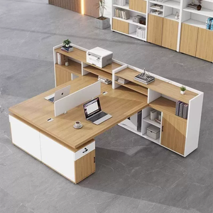 Bureau de table cubique modulaire Bureau de séparation d'employé Station de travail mobile Qatar en forme de L T poste de travail à gravité zéro - Product Image 1