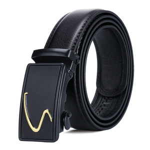 <span class=keywords><strong>Ceinture</strong></span> en cuir artificiel <span class=keywords><strong>pour</strong></span> hommes, ceinturon classique à cliquet, avec <span class=keywords><strong>boucle</strong></span> <span class=keywords><strong>automatique</strong></span> en acier, Vintage, de haute qualité, nouveauté, Q62 - Product Image 1