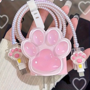 Cute TPU Data-cable Protector with 360 protection for <strong>Iphone</strong> 18W 20W <strong>Original</strong> Charger Protection <strong>Cover</strong> - Product Image 2