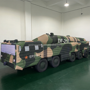 Modèle de char d'assaut géant gonflable personnalisé pour l'entraînement et l'affichage, véhicule missile gonflable avec souffleur - Product Image 4