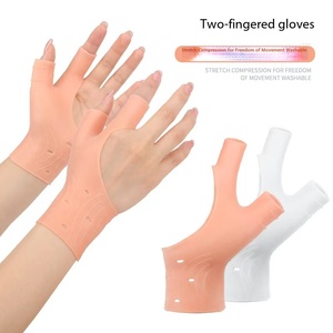 Gants respirants pour l'arthrite du pouce, attelle de soutien du poignet, gants sans doigts avec coussinets en gel pour blessures à la main, pour les douleurs articulaires et les entorses - Product Image 2