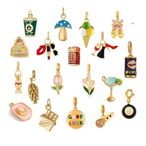 Galería Sweet & Chic | Colgantes con Dije <span class=keywords><strong>de</strong></span> Acero Inoxidable Chapado en PVD <span class=keywords><strong>de</strong></span> 18K para Creación <span class=keywords><strong>de</strong></span> Joyería DIY | Duraderos, Impermeables e Hipoalergénicos - Product Image 1