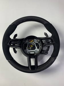 Cubierta decorativa para el volante del coche, accesorios para el volante del coche Porsche <span class=keywords><strong>Macan</strong></span> 2014-2020 - Product Image 1
