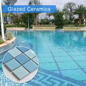 Antideslizante <span class=keywords><strong>1x1</strong></span> de interior al aire libre foshan descuento cobalto oscuro azul verde blanco 5*5cm de cerámica piscina de azulejos de mosaico para piscina - Product Image 3