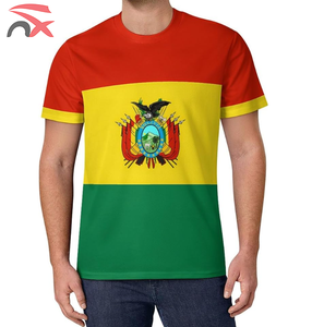 Áo thun bán buôn <span class=keywords><strong>in</strong></span> hình toàn thân chất liệu jersey polyester tay ngắn <span class=keywords><strong>in</strong></span> hình quốc kỳ <span class=keywords><strong>Bolivia</strong></span> - Product Image 1