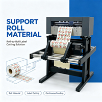 Support d'alimentation automatique de rouleaux A3 pour découpeuse d'étiquettes rouleau à rouleau, traceur de découpe d'autocollants, support de déroulement et de rembobinage