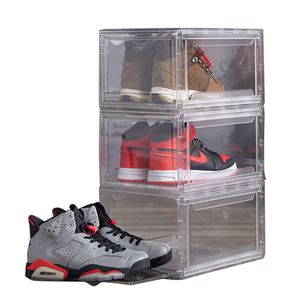 Caja de Zapatos Acrílica con Puerta Transparente Magnética, Fácil de Montar, Organizador de Almacenamiento de Zapatos de Plástico - Product Image 3