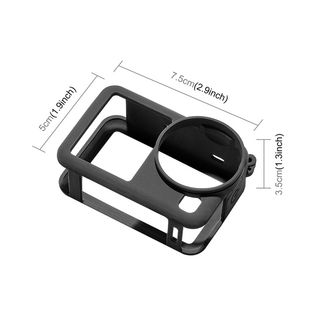 PULUZ for DJI Osmo Action Camera Accessories Durable Silicone Protective Cover Wrist Strap Lens Cap Convenient Extended Cases
