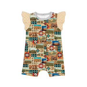 Combinaison sans manches à volants pour filles, barboteuse décontractée pour bébés et tout-petits - Product Image 5