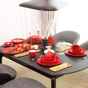 Service de table en céramique artisanal unique pour restaurant, comprenant un ensemble de tasses à thé et des services de vaisselle - Product Image 5