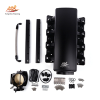 Pour GM LS LS1 LS2 LS6 EFI grand collecteur d'admission en aluminium personnalisé 92MM 102MM corps de papillon