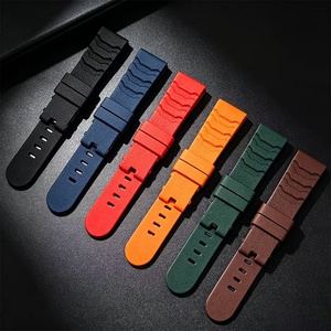 Bracelet de montre Upro en caoutchouc fluoré FKM 22mm 24mm, résistant à la transpiration, extrémités droites, bracelet de remplacement universel en caoutchouc pour montres homme et femme - Product Image 1