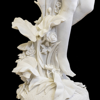 Magnifiquement main parc paisible décoratif artistique grandeur nature Onyx Sculptures naturel blanc marbre dame pierre Statue gravure