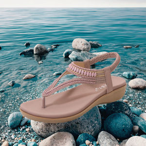 Sandalias de Plataforma con Punta Cuadrada y Suela Gruesa para Mujer, Impermeables, de Verano, Primavera, Otoño e Invierno, con Parte Superior de PU y TPR - Product Image 3