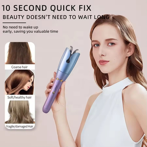 Fer à boucler entièrement automatique - Style boucles roses sans abîmer les cheveux - Coiffure longue durée - <span class=keywords><strong>Appareil</strong></span> à boucler les cheveux de 25 mm pour des boucles ondulées - Product Image 6