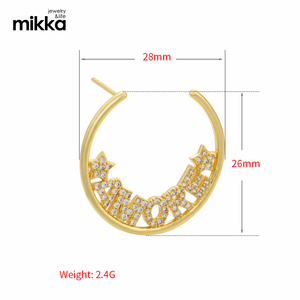 Boucles d'oreilles clous minimalistes en argent S925, fabriquées à la main, de qualité supérieure, différents types, pour enseignant, avec lettre formelle, OEM - Product Image 6