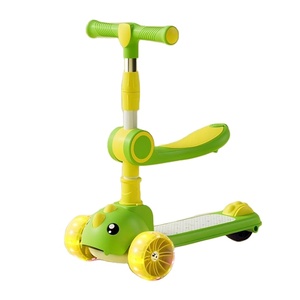 Trottinette enfant 3-en-1 avec siège amovible, design <span class=keywords><strong>petit</strong></span> <span class=keywords><strong>dinosaure</strong></span>, pliable, 3 roues en plastique, pour usage extérieur - Product Image 6