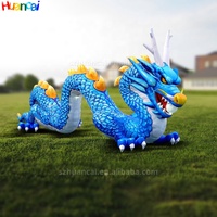 Dragon gonflable géant publicitaire Mascottes gonflables de dragon chinois adaptées aux décorations et activités de vacances